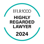 IFLR1000 highly regarded lawyer